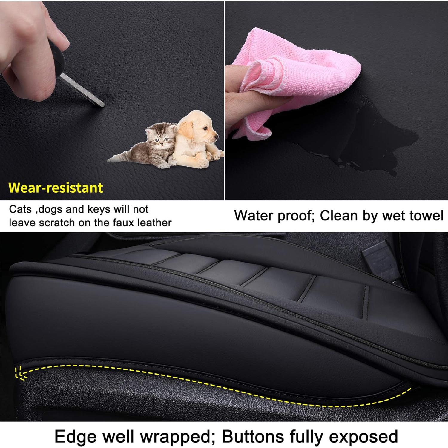 Fundas de Asiento Delanteras LUCKYMAN CLUB para Chevy Silverado 2007-2025 - Impermeables