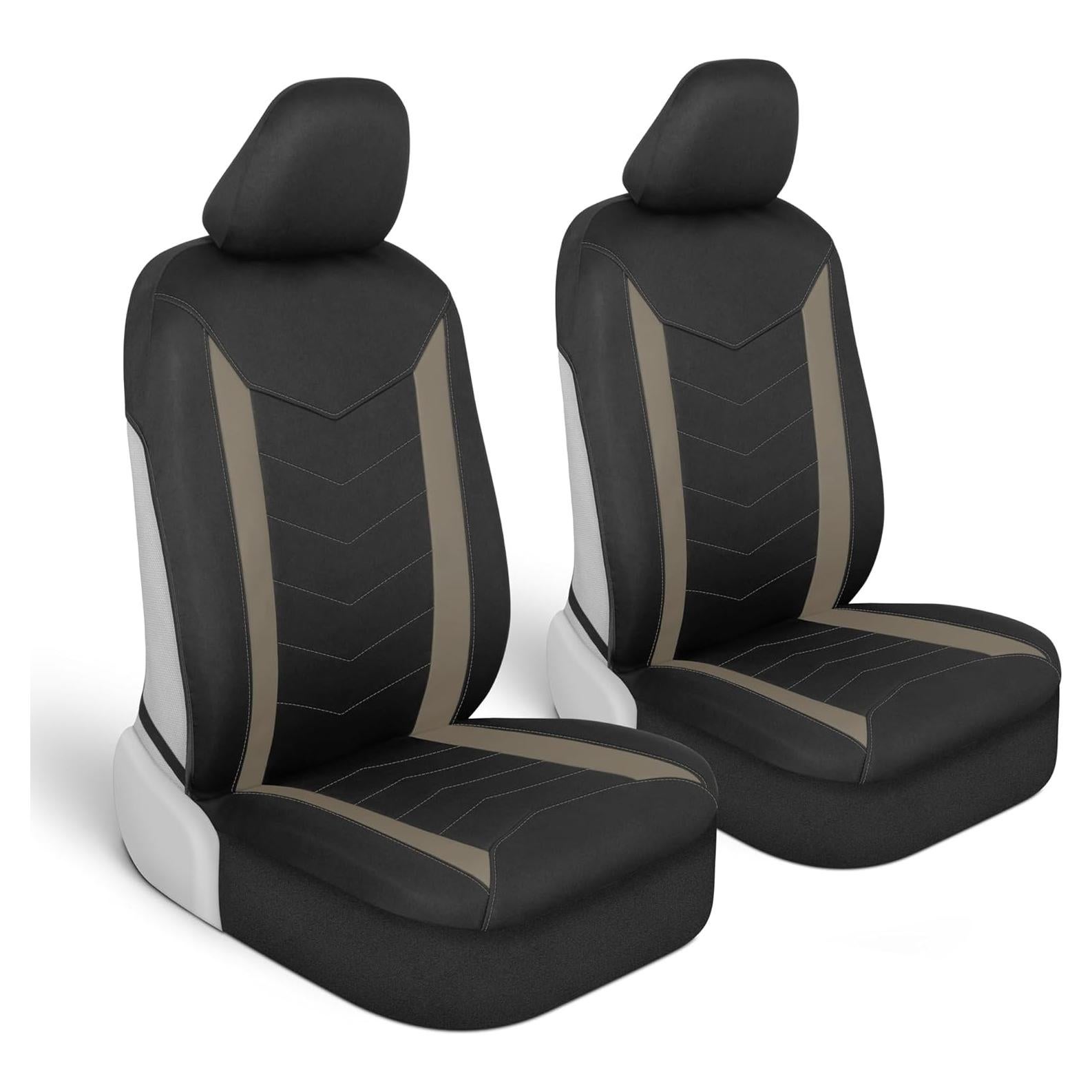 Cubiertas de Asiento Delanteras Motor Trend SpillGuard Beige