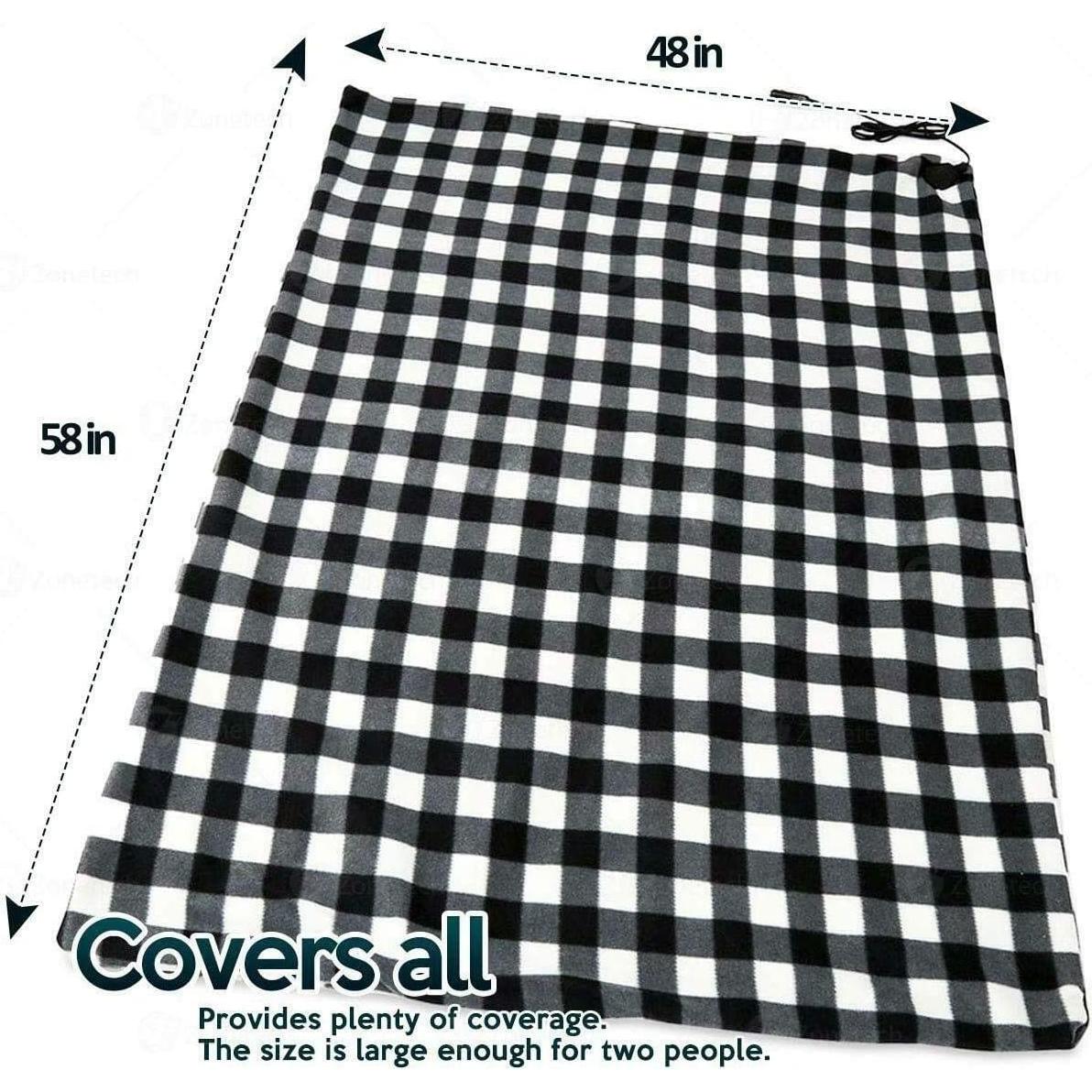 Manta de Viaje Calentada ZONETECH 12V Forro Polar Invierno