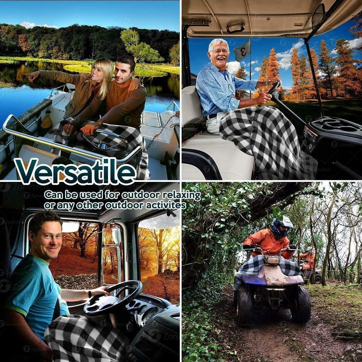 Manta de Viaje Calentada ZONETECH 12V Forro Polar Invierno