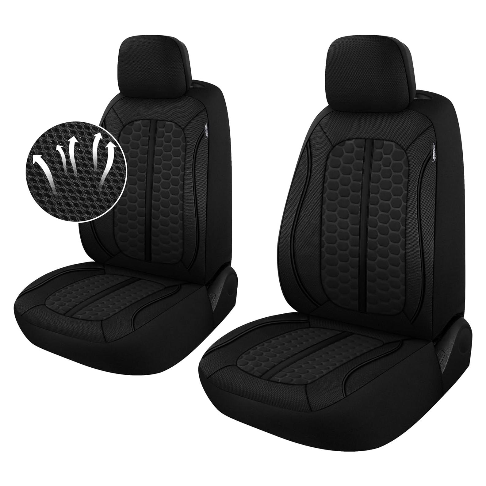Cubiertas de Asiento de Coche Kaisaatti 3D Air-Mesh Negro