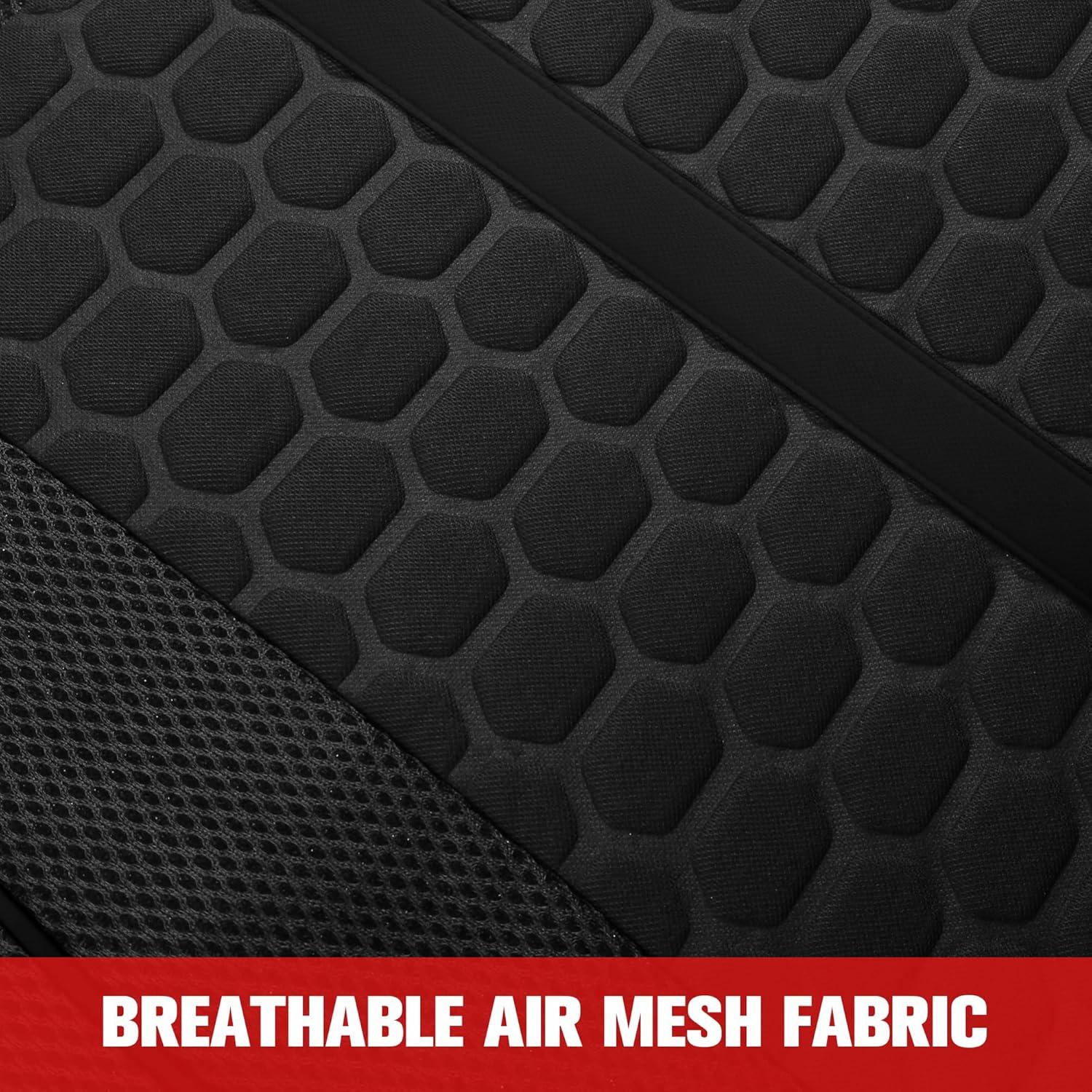 Cubiertas de Asiento de Coche Kaisaatti 3D Air-Mesh Negro