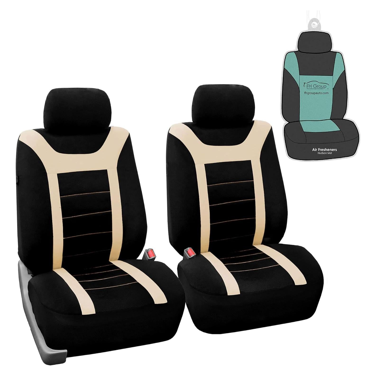 Cubiertas de Asientos Delanteros FH Group Beige y Negro Universal