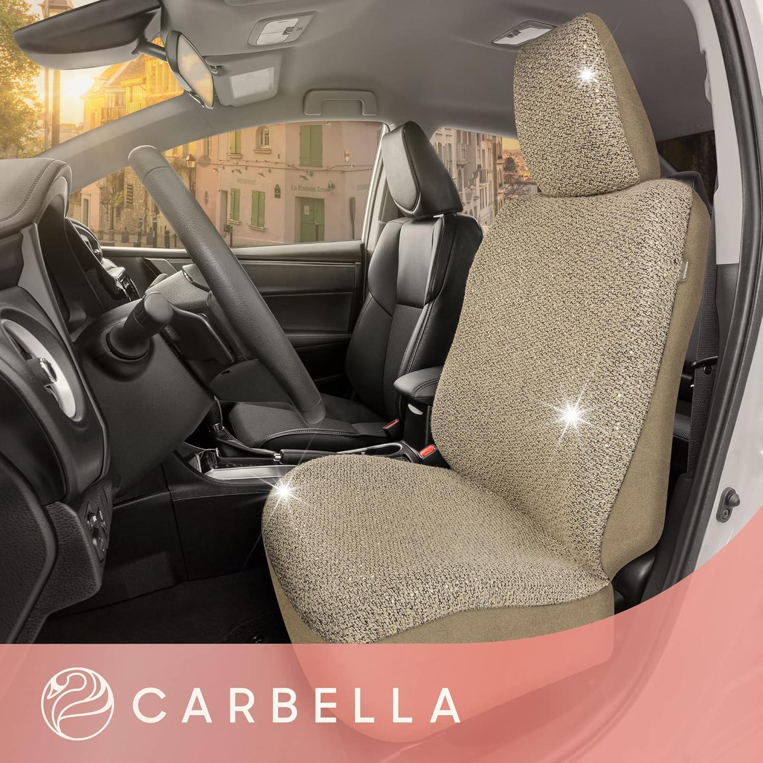 Cubierta de Asiento de Coche Carbella CBSC-6712 Beige Brillante