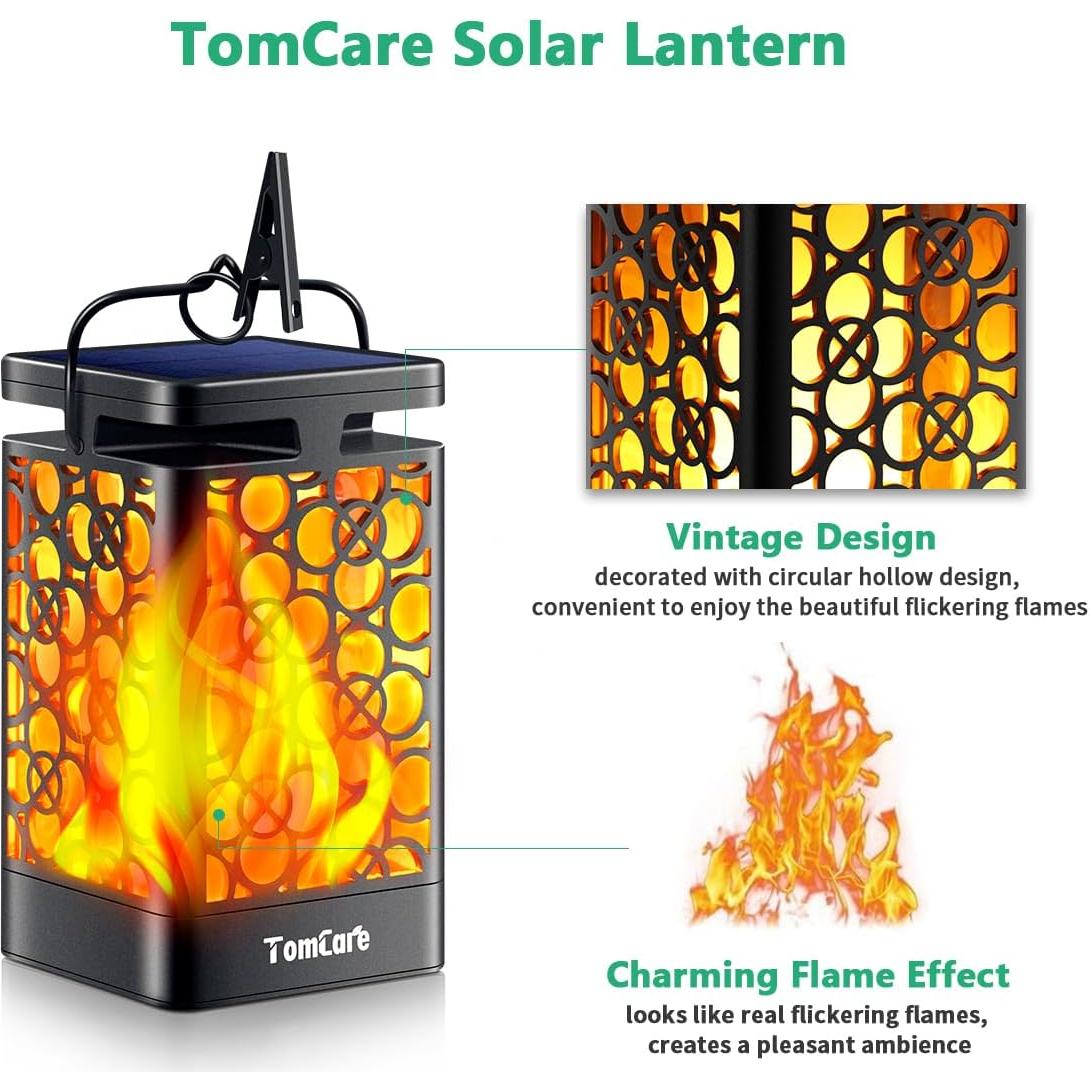 Linternas Solares TomCare 2 Paquete LED Impermeables 35 Lm
