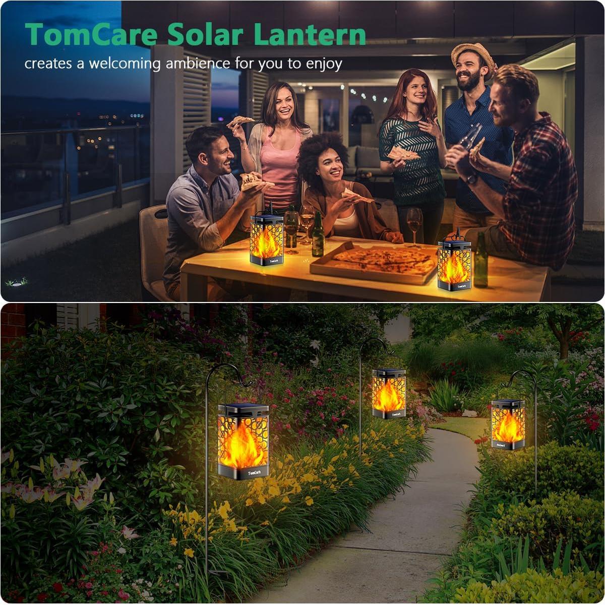 Linternas Solares TomCare 2 Paquete LED Impermeables 35 Lm