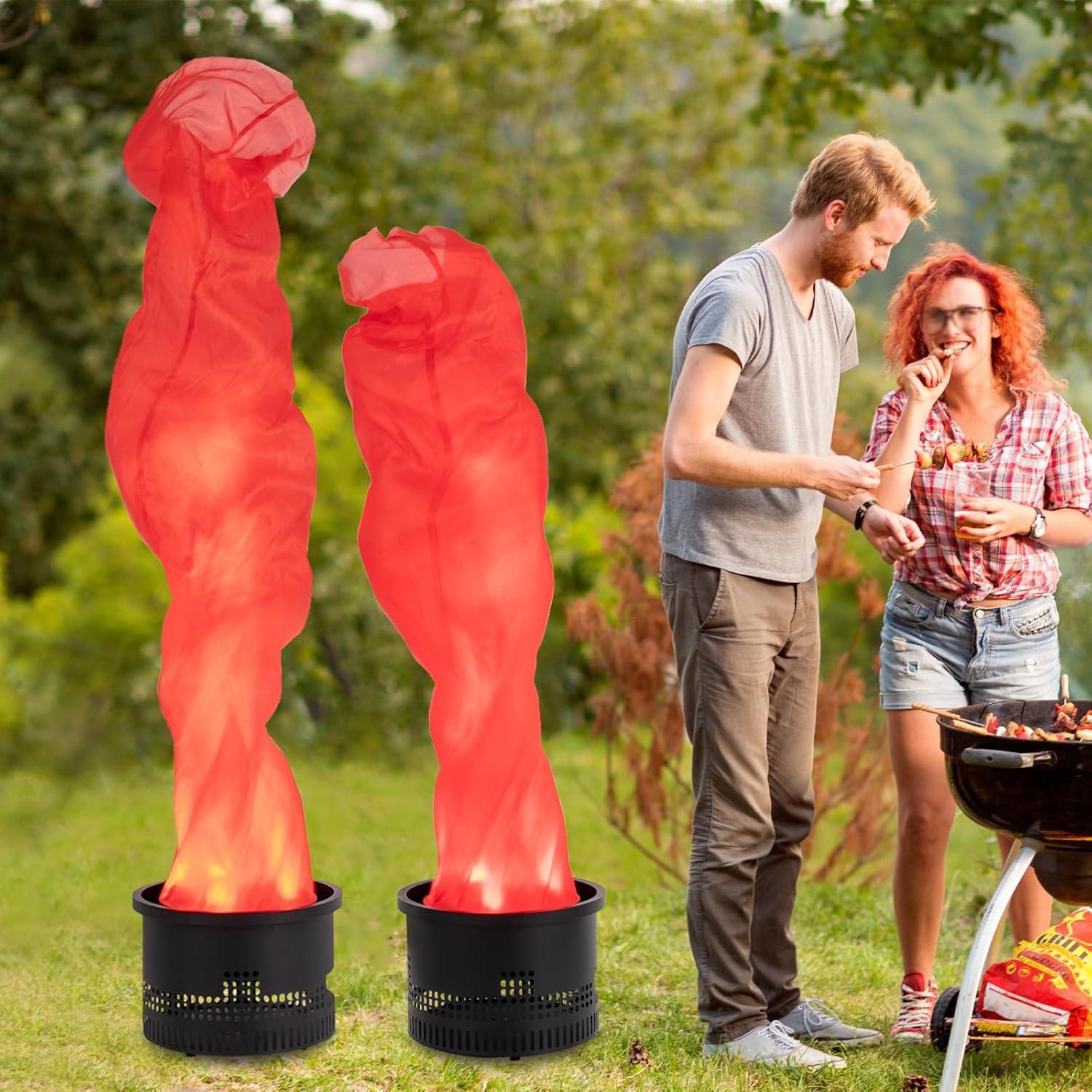 Lámpara LED de Llama Simulada 1.5m - Fuego Falso Rojo