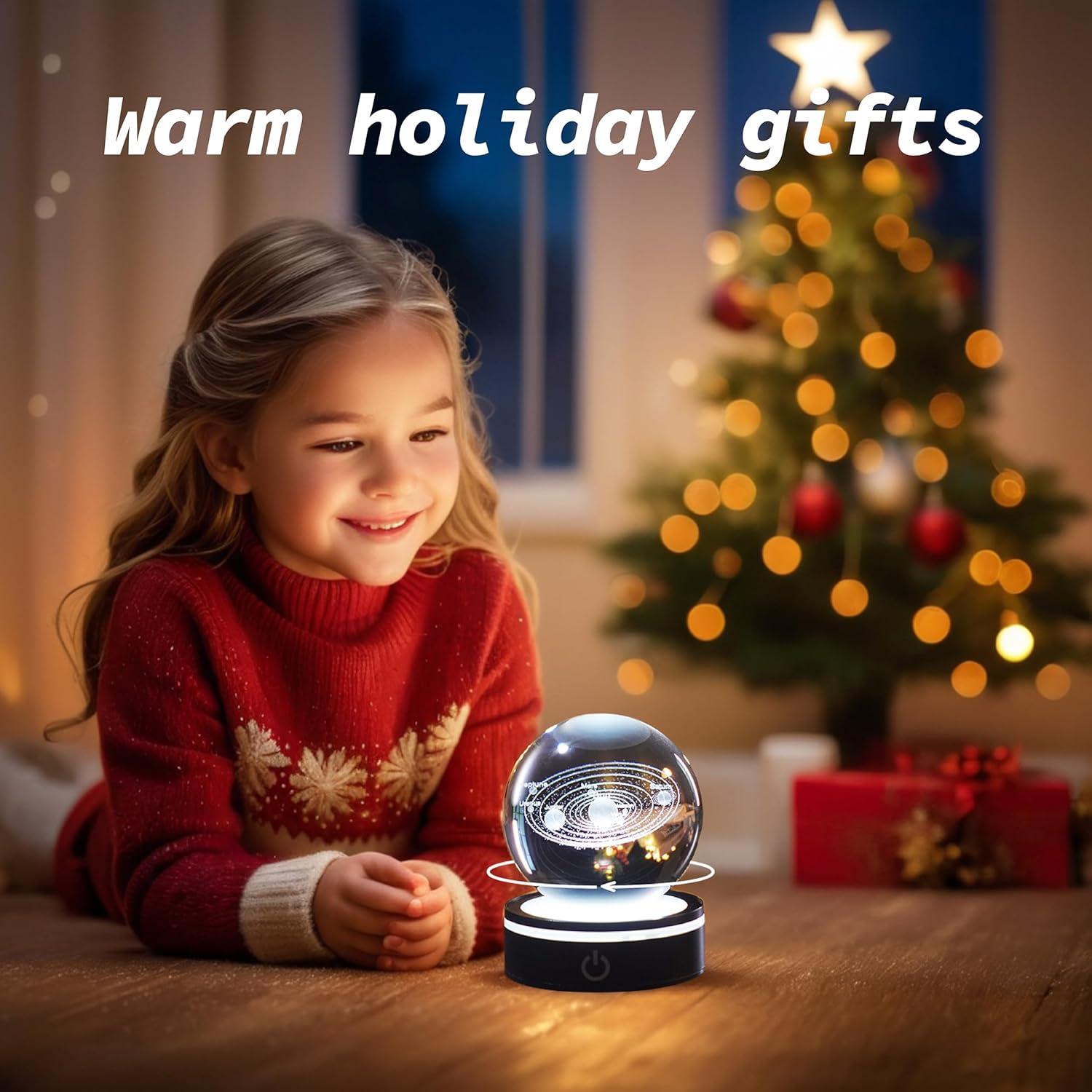 Luz Nocturna 3D CAVA Sistema Solar Multicolor 8x8cm