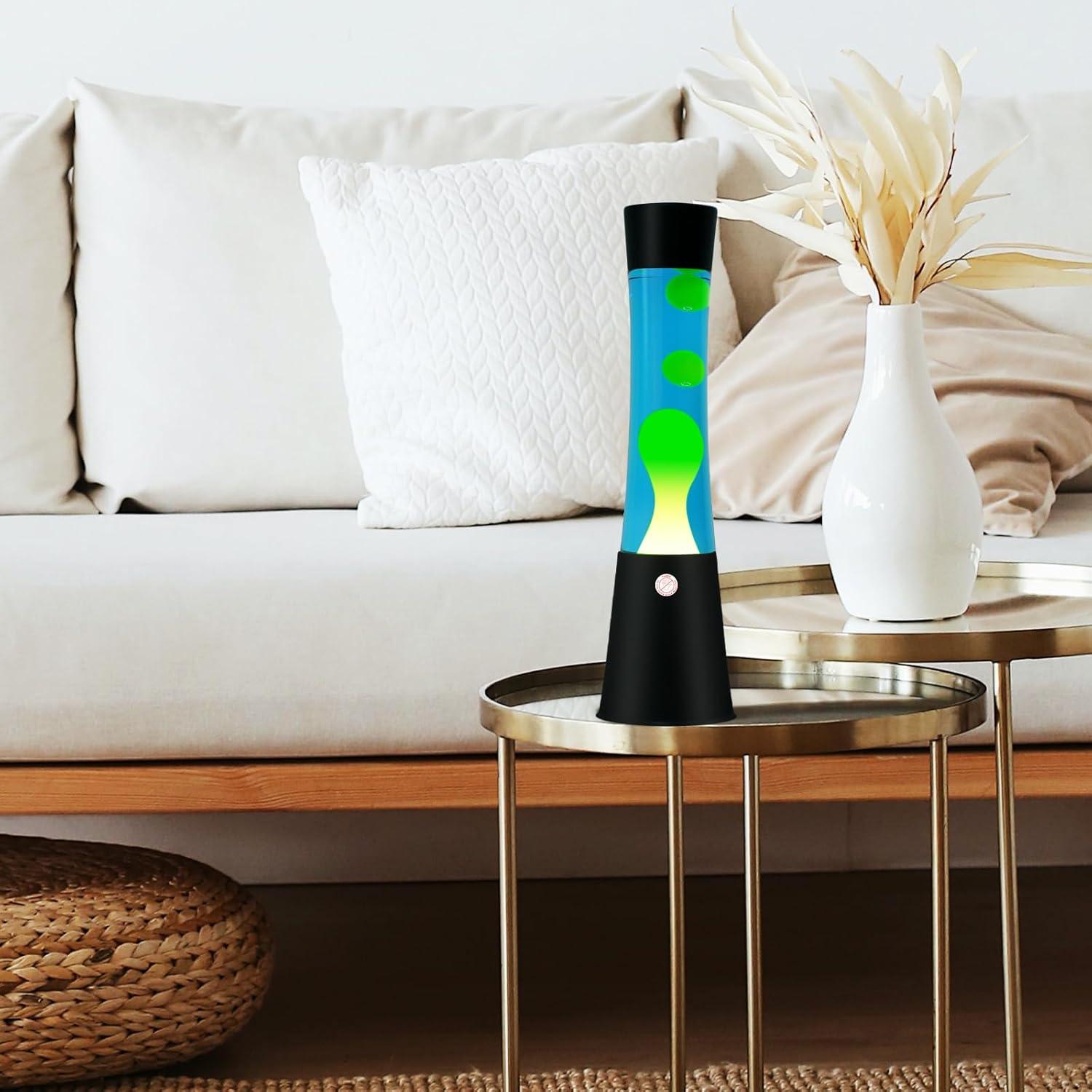 Lámpara de Movimiento Líquido Vanful 40 cm Azul Amarillo