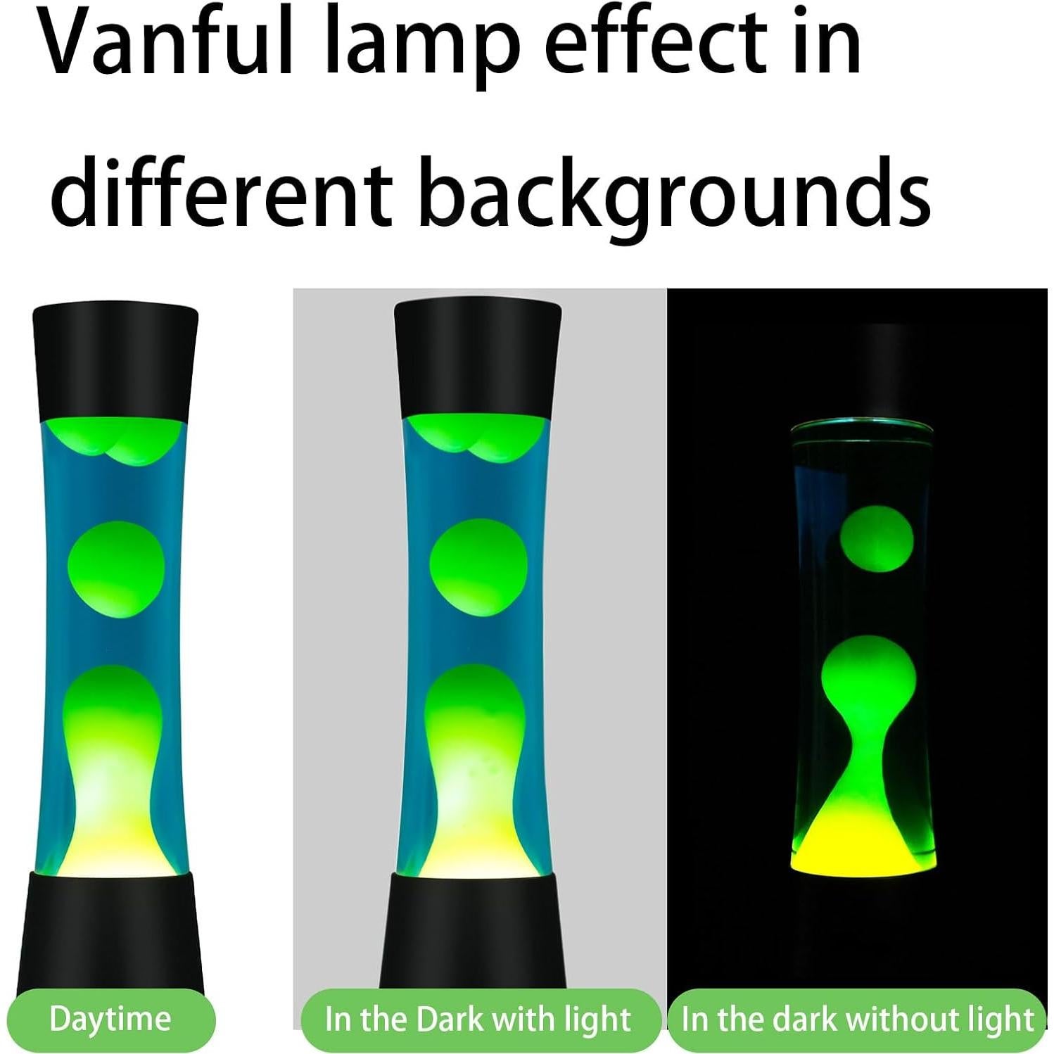 Lámpara de Movimiento Líquido Vanful 40 cm Azul Amarillo