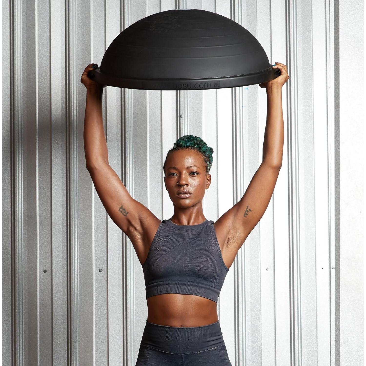 Bosu Pro Entrenador de Equilibrio 66 cm Negro para Cuerpo Completo