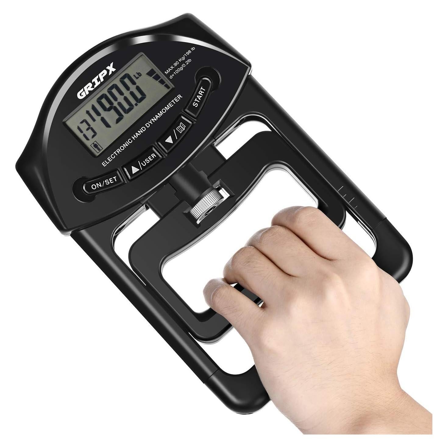 Dinamómetro Digital de Fuerza de Agarre GRIPX 90Kg Automático