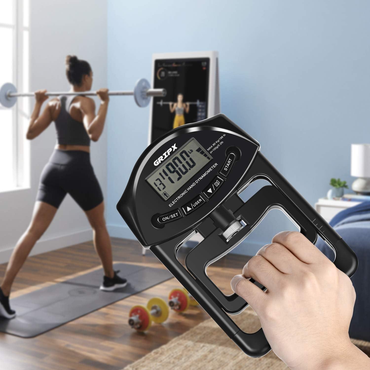 Dinamómetro Digital de Fuerza de Agarre GRIPX 90Kg Automático