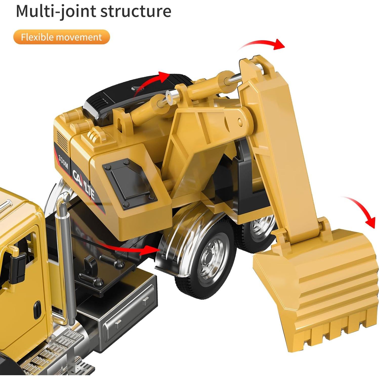 Paquete de 3 Vehículos de Construcción TEMI 1:50 Metal