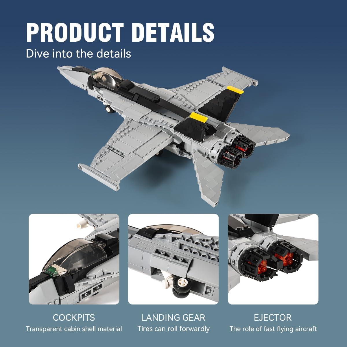 Set de Bloques de Construcción DAHONPA F/A-18E 700 Piezas