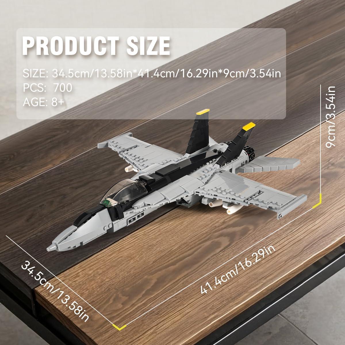 Set de Bloques de Construcción DAHONPA F/A-18E 700 Piezas