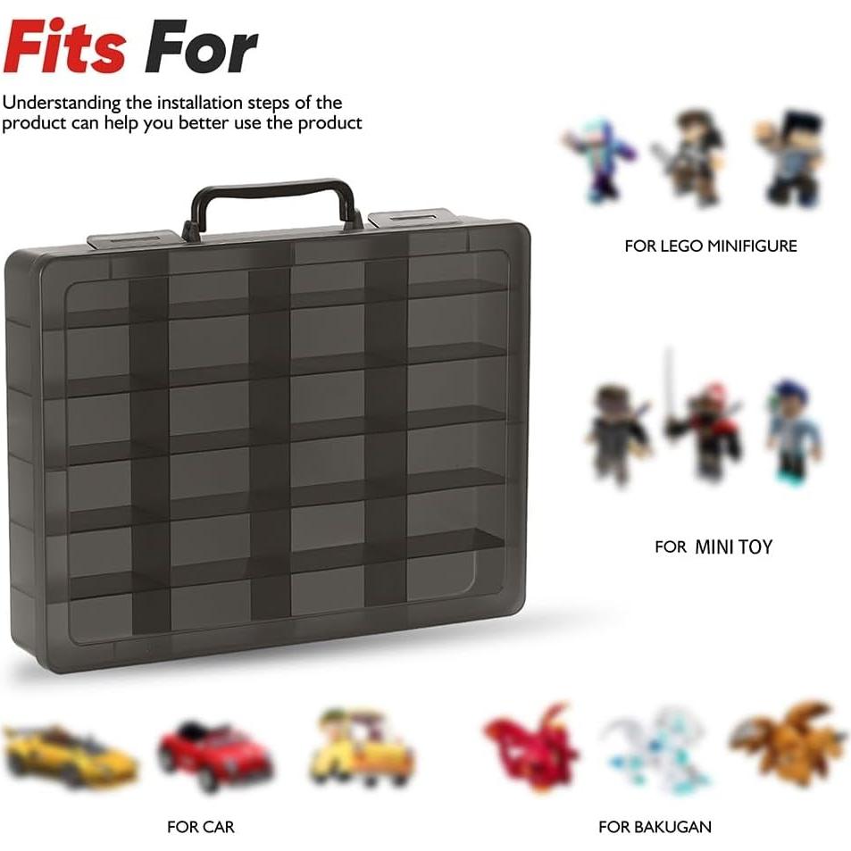 Organizador de Juguetes RHCOM Morado 24 Compartimentos 35.8x25.9 cm