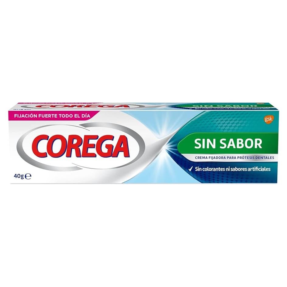 Crema Fijadora para Dentaduras Corega Sin Sabor 40g
