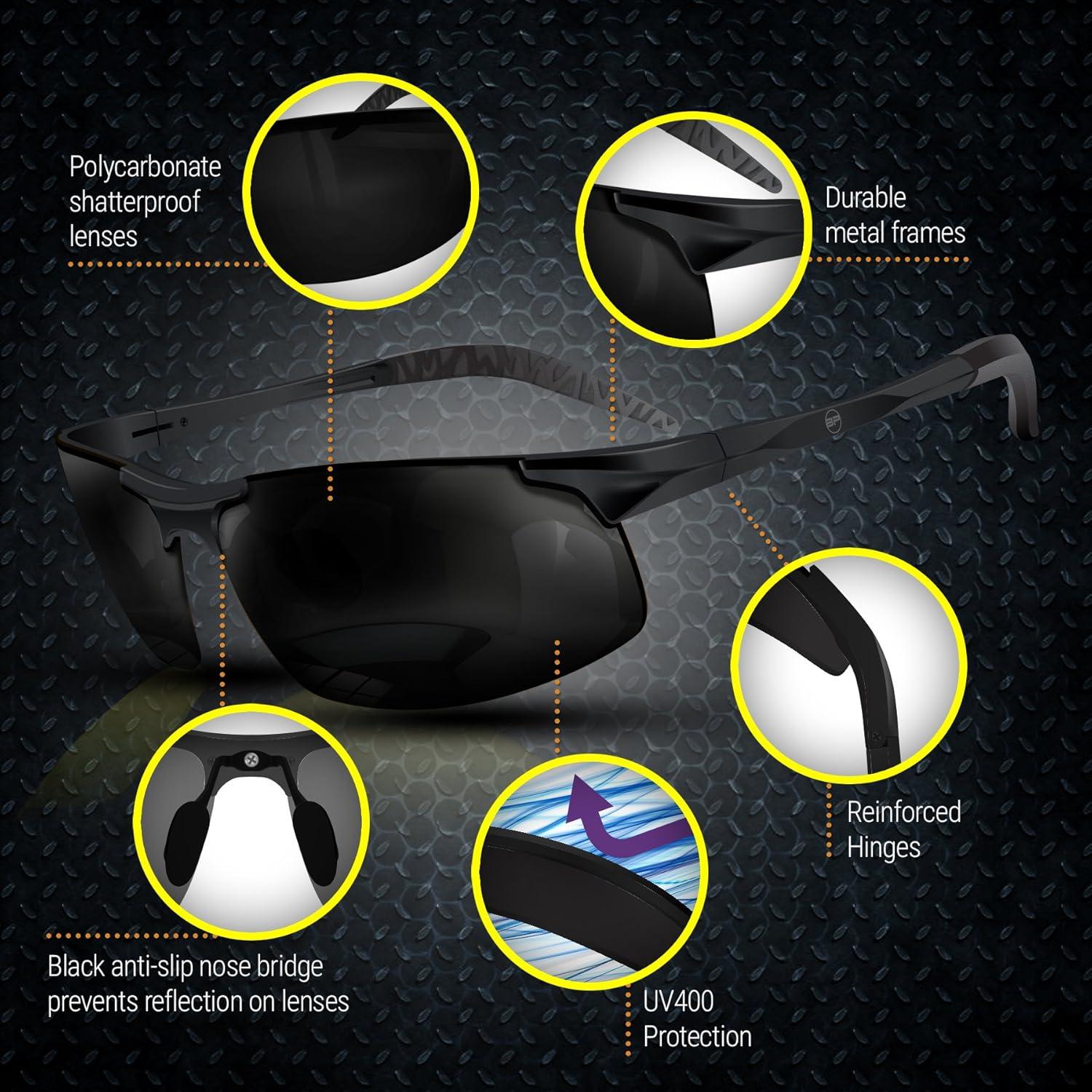 Gafas de sol deportivas polarizadas BLUPOND UV400 unisex