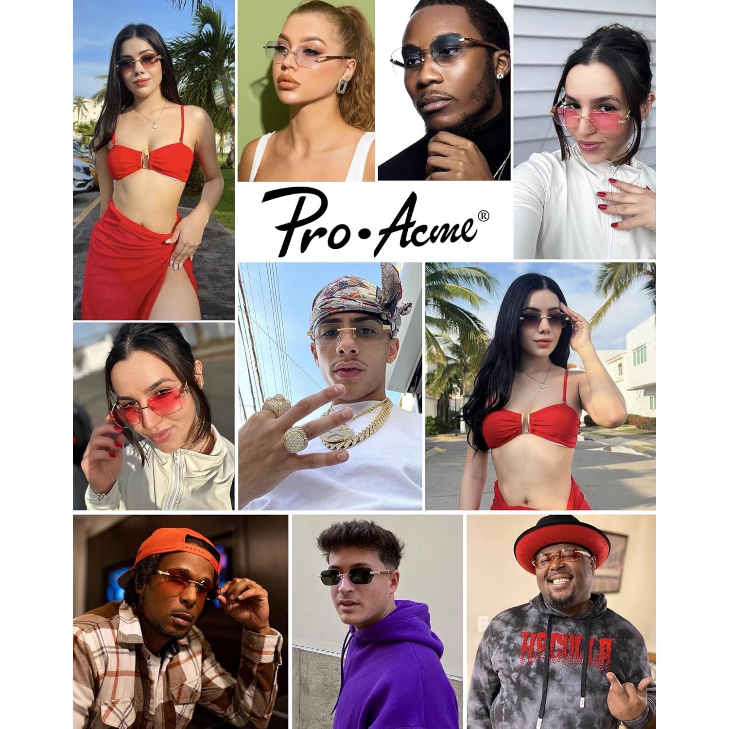 Gafas de Sol Sin Montura Pro Acme UV400 Unisex 55mm