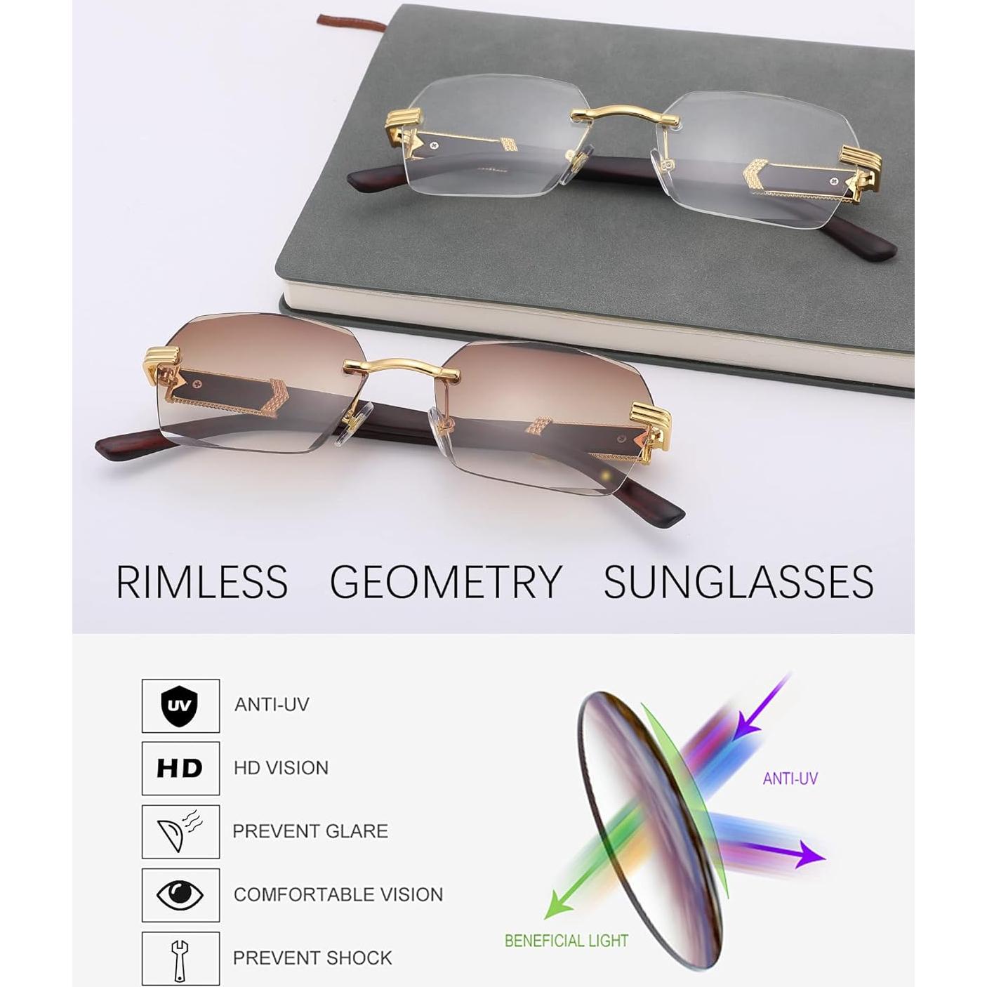 Gafas de Sol Sin Montura Pro Acme UV400 Unisex 55mm