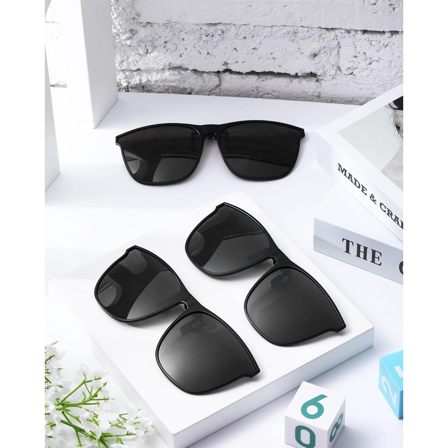 Gafas de sol polarizadas de clip Frienda 3 pares anti-reflejo