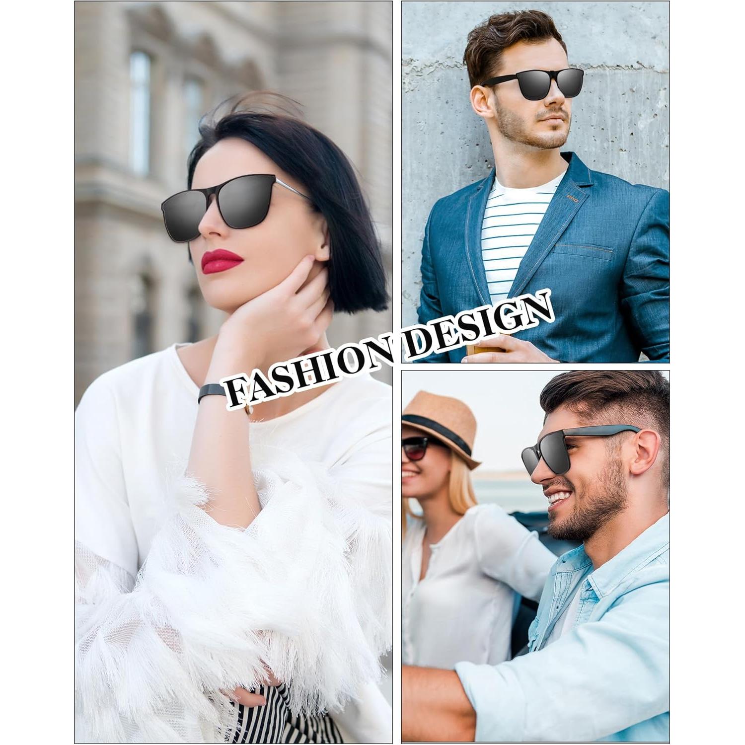 Gafas de sol polarizadas de clip Frienda 3 pares anti-reflejo