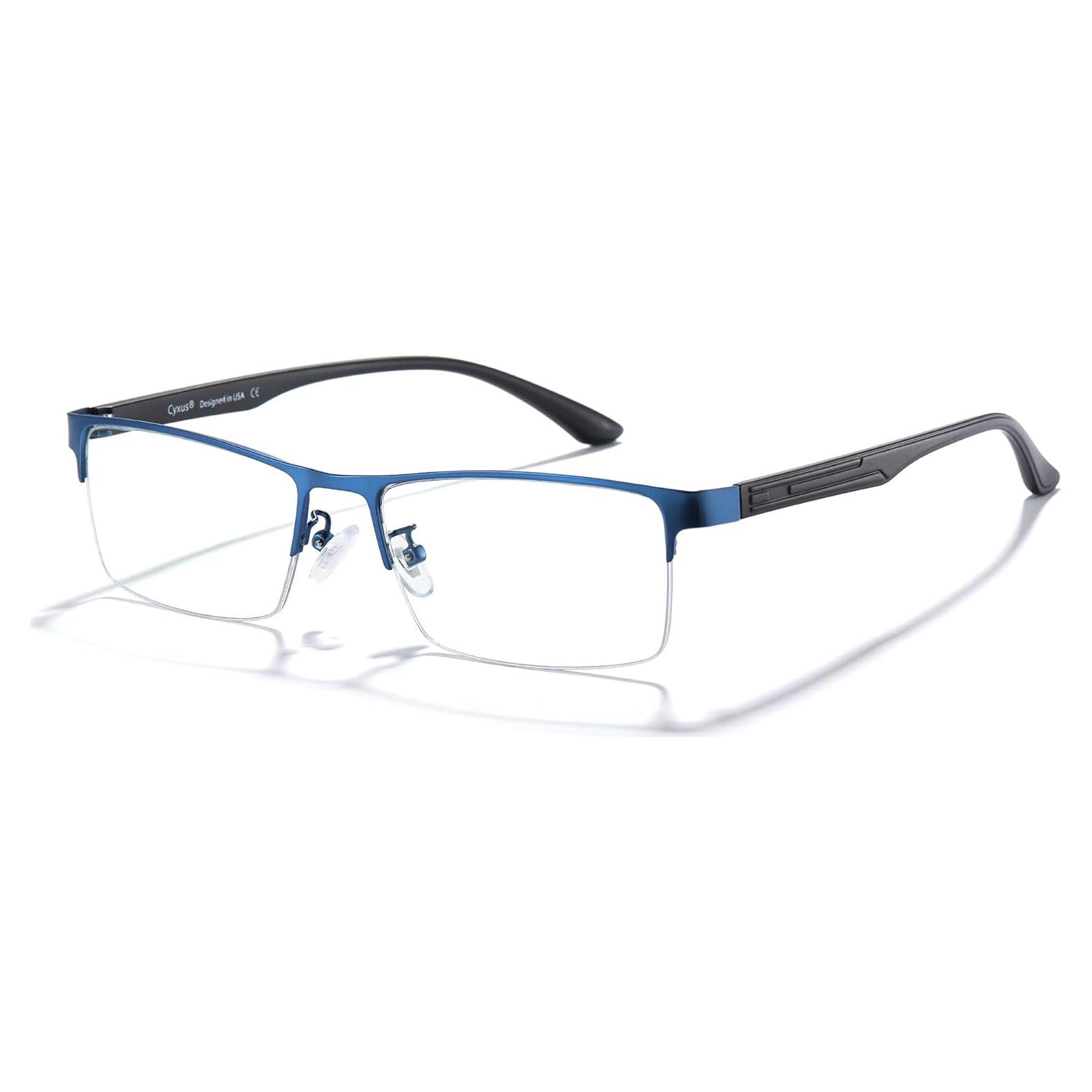 Gafas de Luz Azul Cyxus para Hombres - Montura TR90, UV 99% - Alivio Fatiga Visual