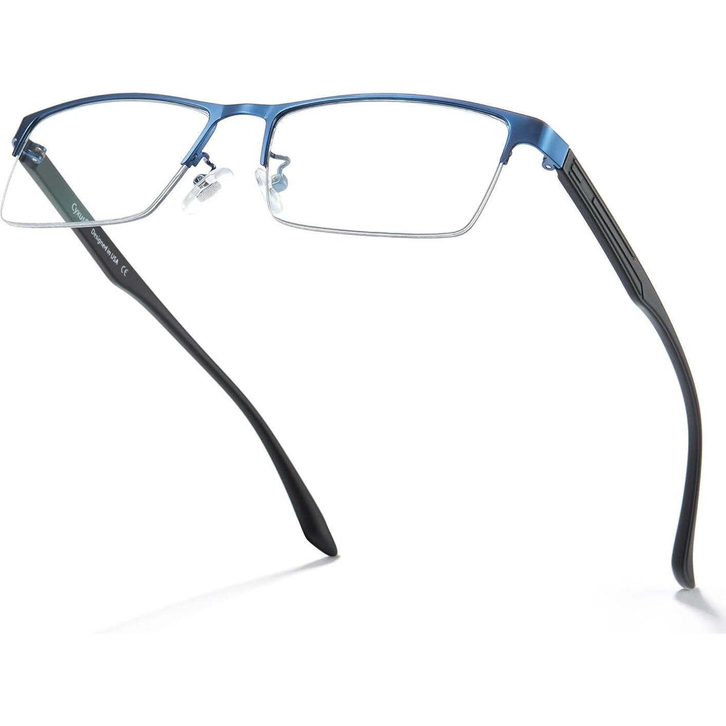 Gafas de Luz Azul Cyxus para Hombres - Montura TR90, UV 99% - Alivio Fatiga Visual