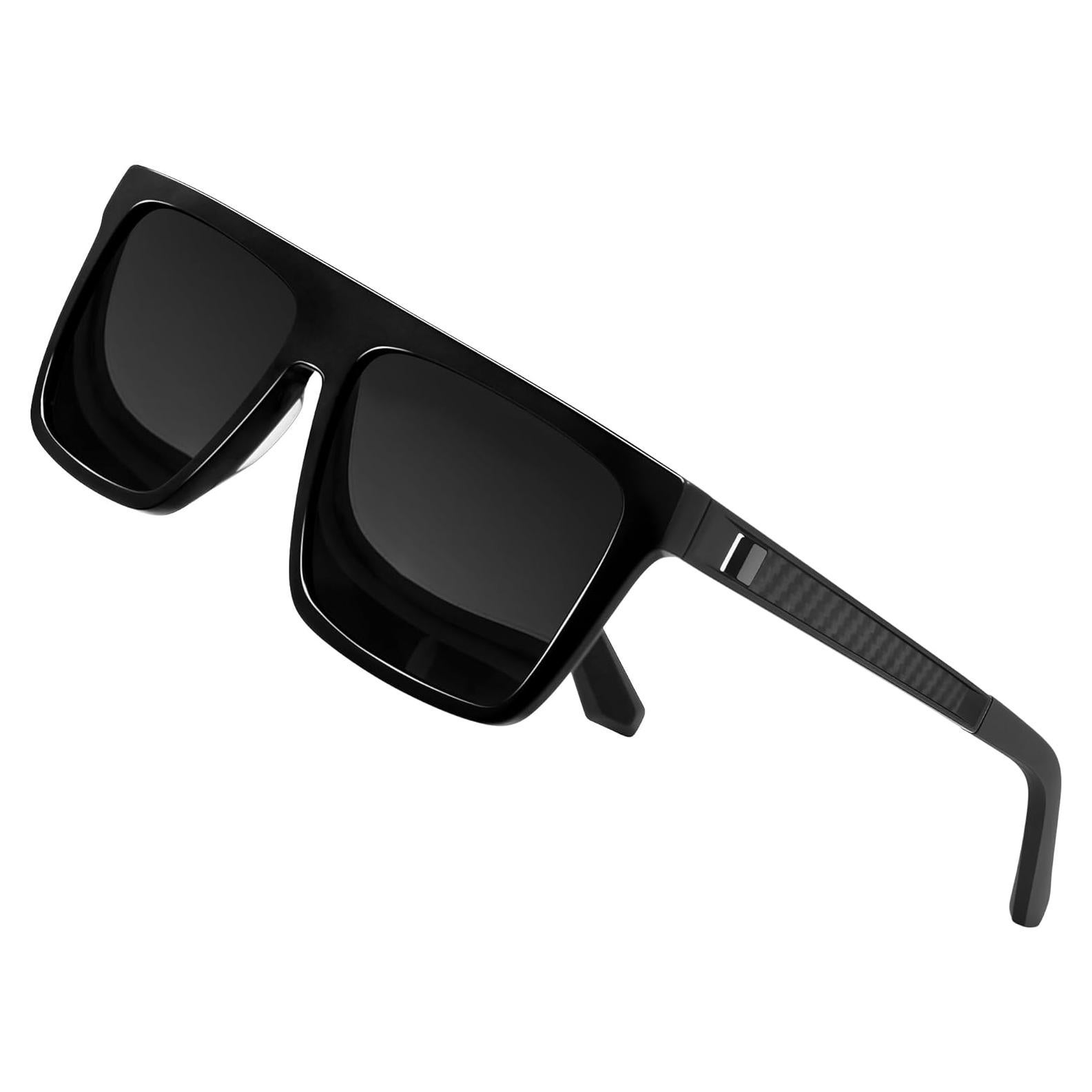 Gafas de sol polarizadas Joopin H9041 UV400 Acetato Negro