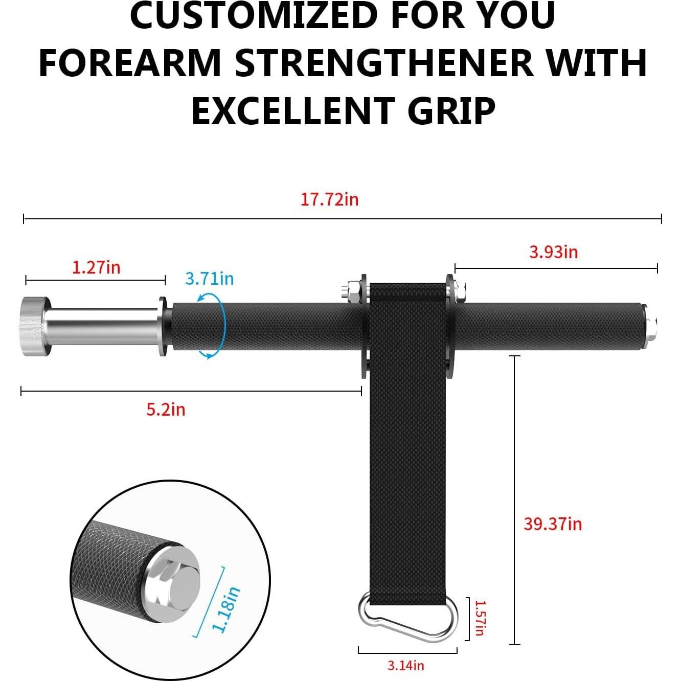 Rodillo de Muñeca y Antebrazo KYLINFIT - Entrenamiento de Fuerza