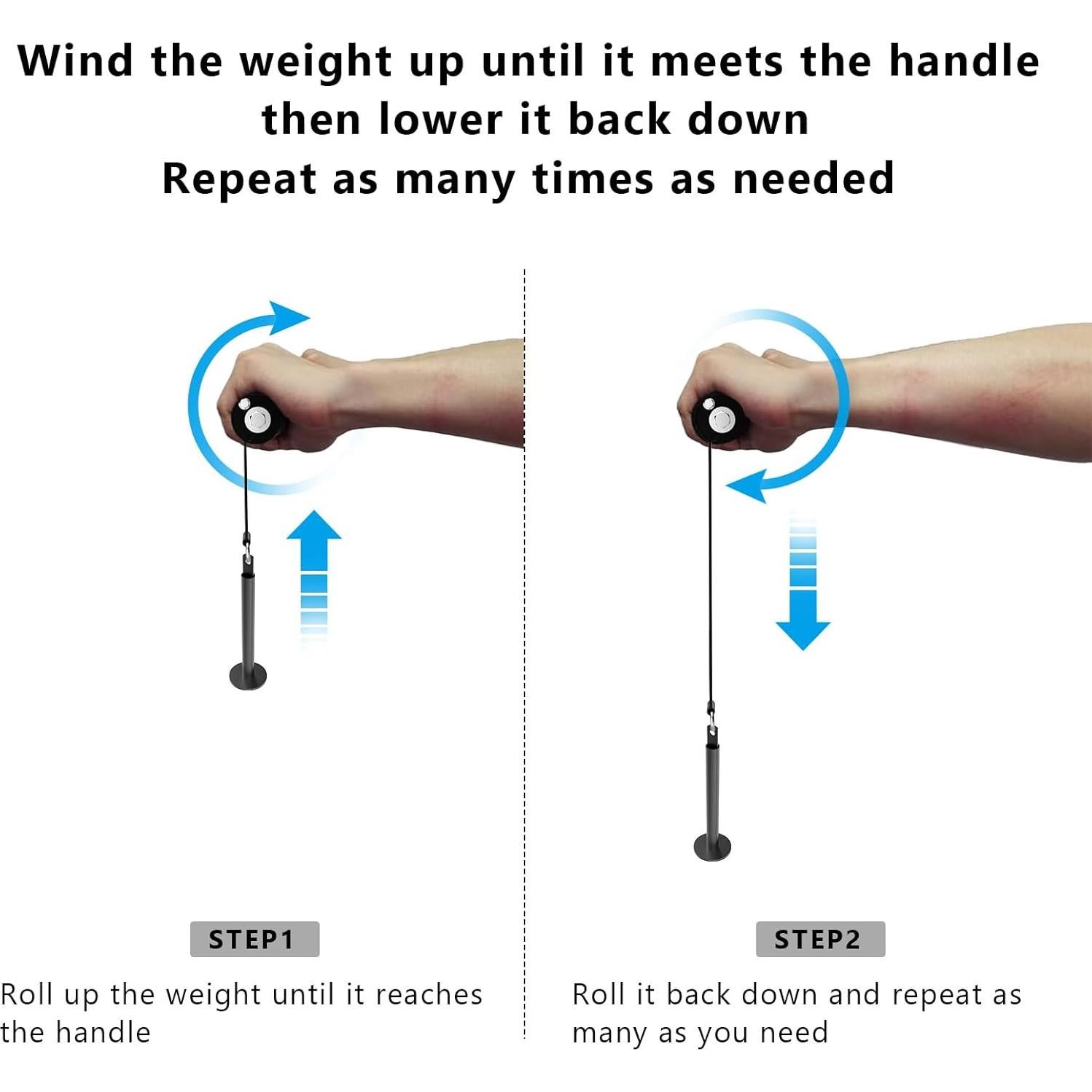 Rodillo de Muñeca y Antebrazo KYLINFIT - Entrenamiento de Fuerza