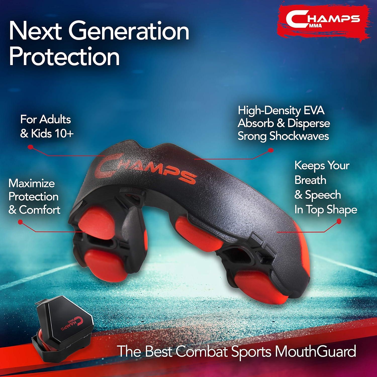 Protector Bucal Champs MMA con Estuche - Boxeo y MMA