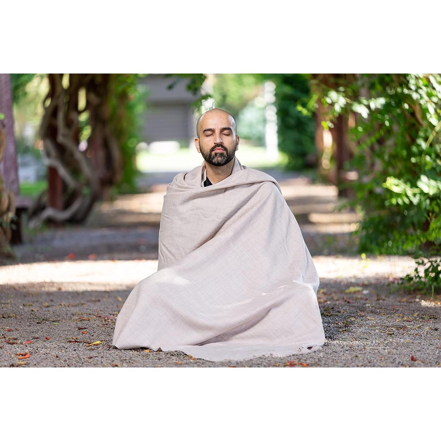 Chal de Meditación Unisex Om Shanti Crafts 243x122 cm