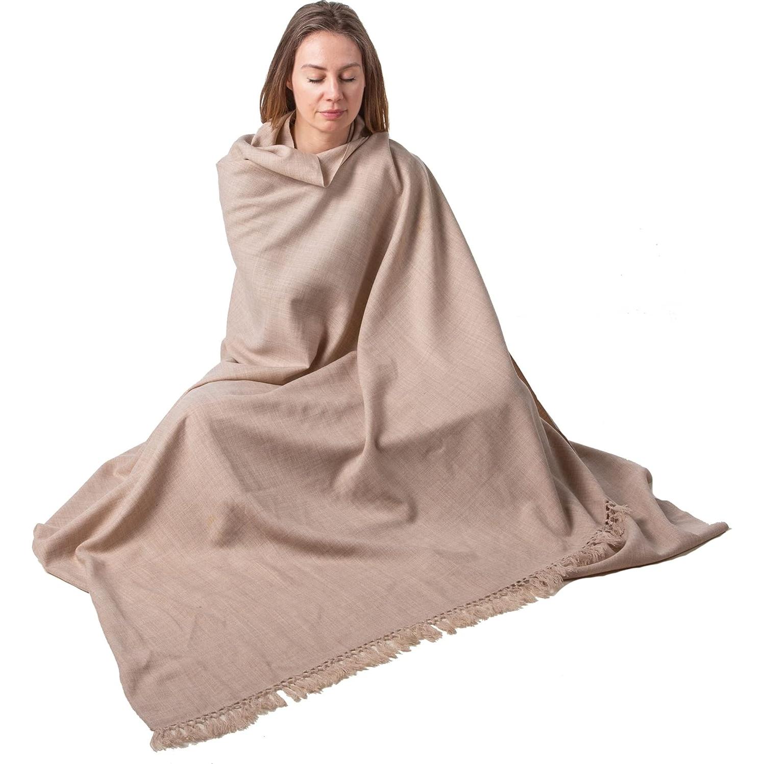 Chal de Meditación Unisex Om Shanti Crafts 243x122 cm