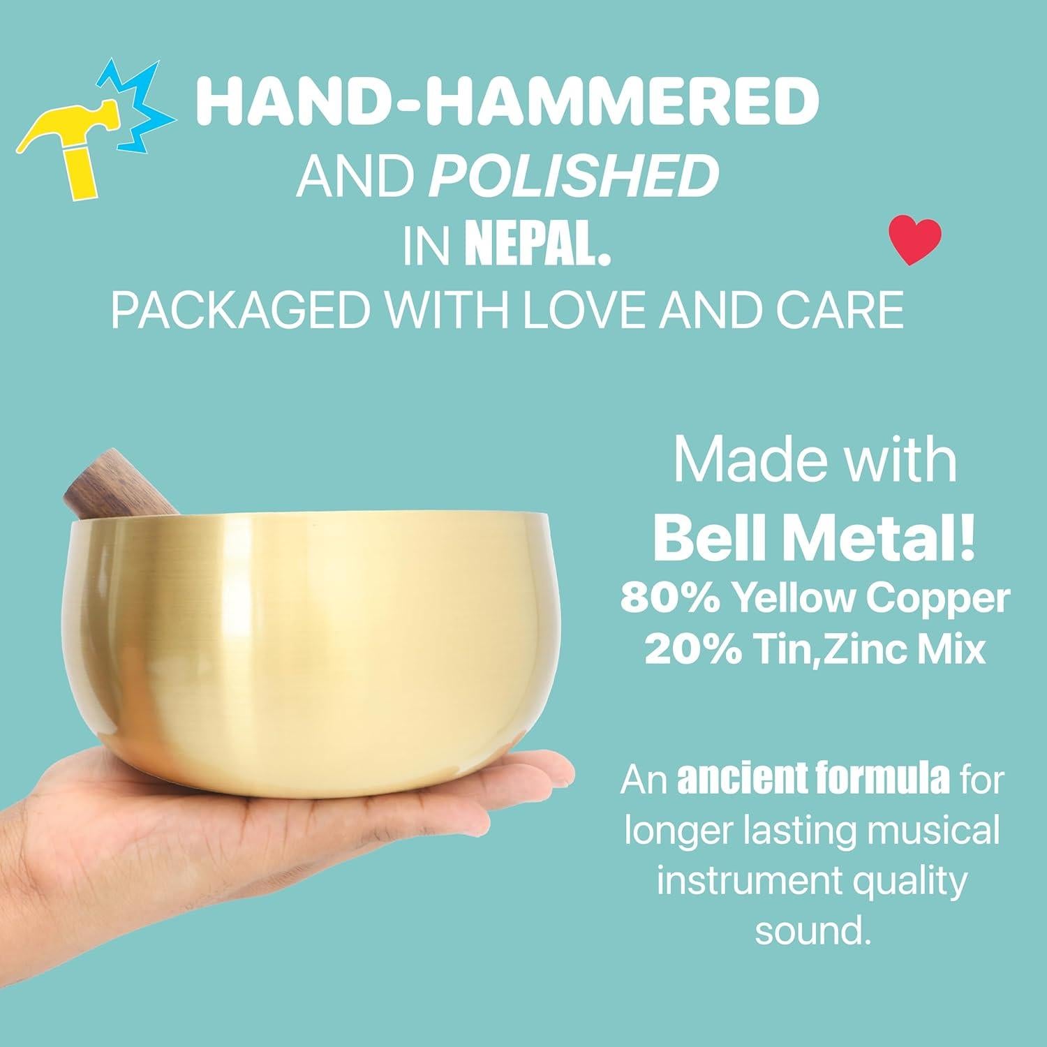 Cuenco Cantor BeMindful de 15 cm - Alivio del Estrés y Meditación