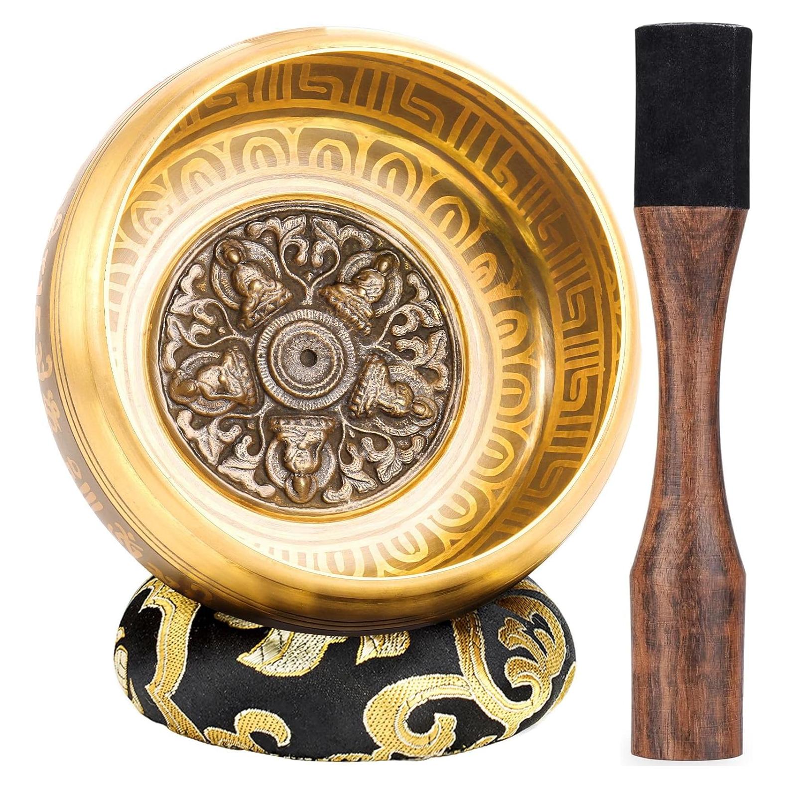 Cuenco Cantor Tibetano Hihealer 11.43 cm Hecho a Mano Nepal