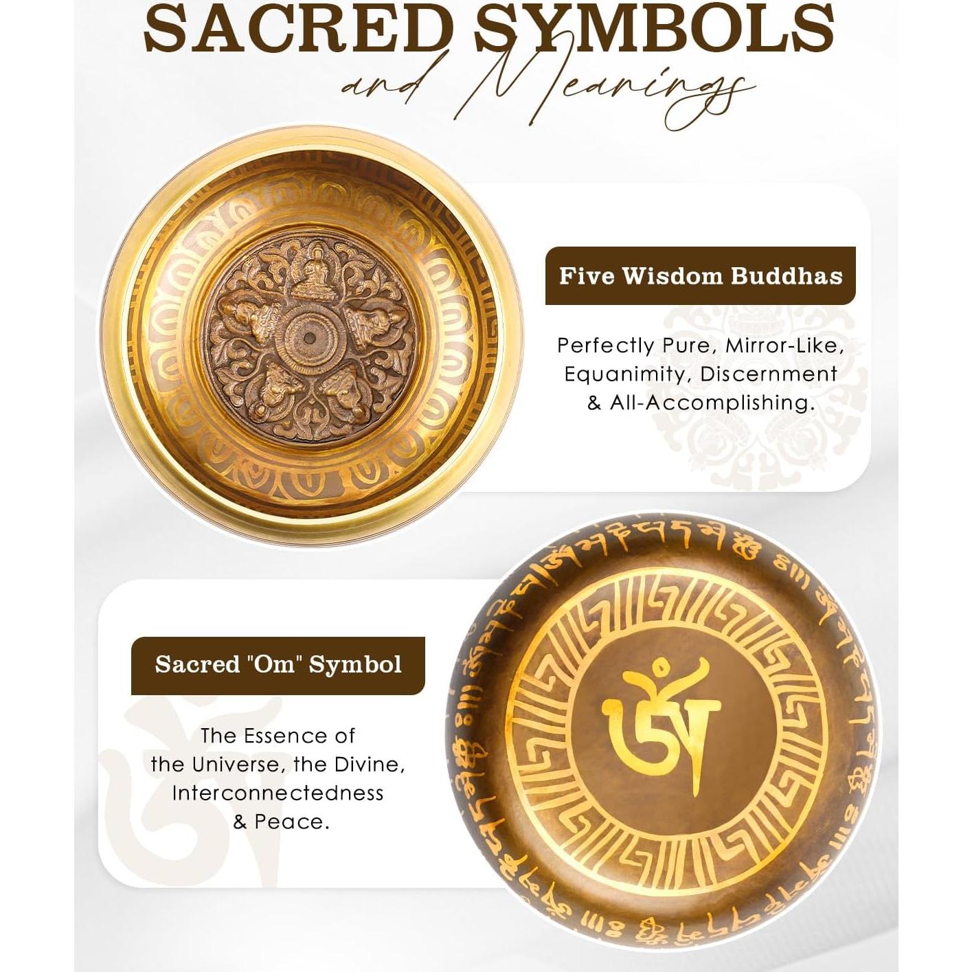 Cuenco Cantor Tibetano Hihealer 11.43 cm Hecho a Mano Nepal