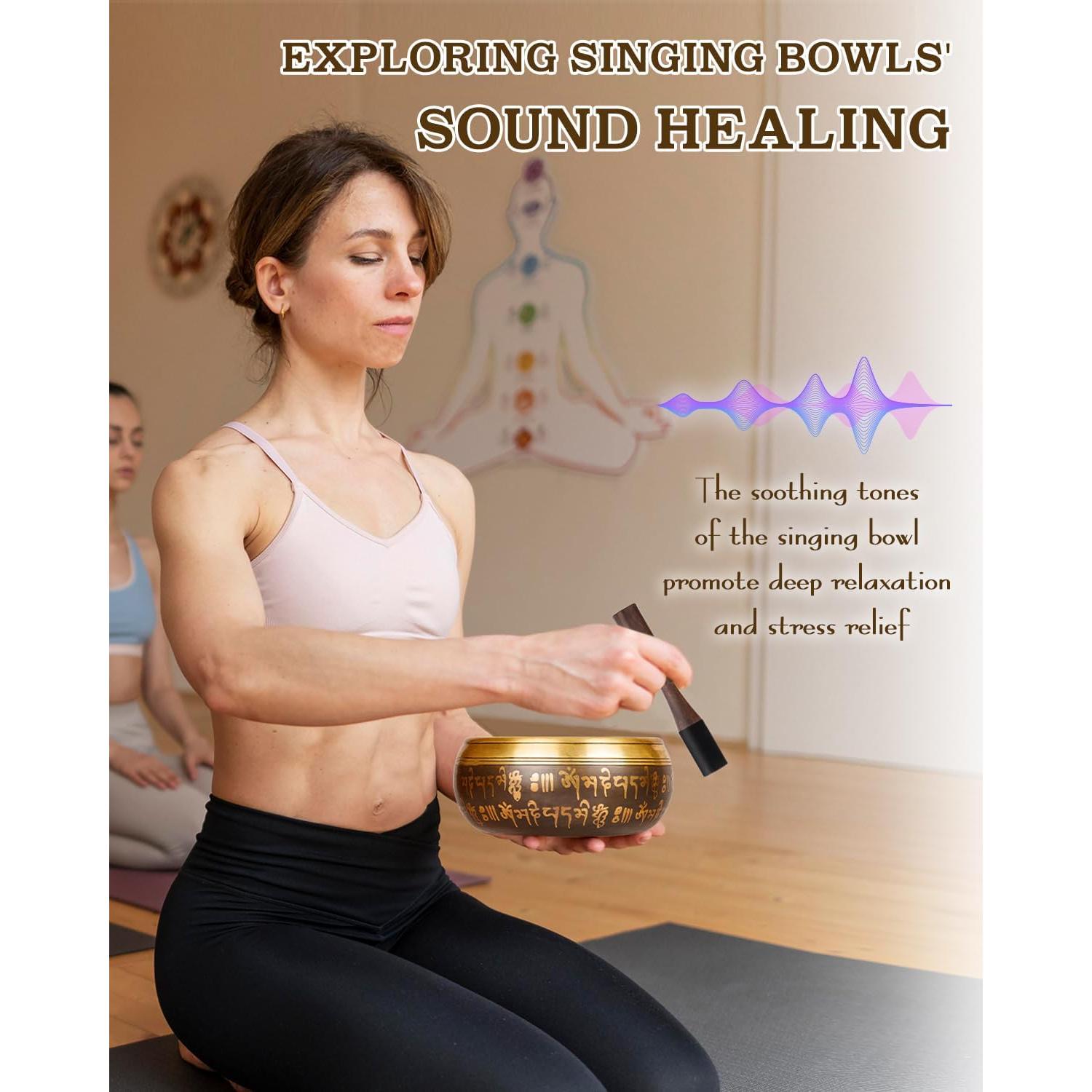 Cuenco Cantor Tibetano Hihealer 11.43 cm Hecho a Mano Nepal