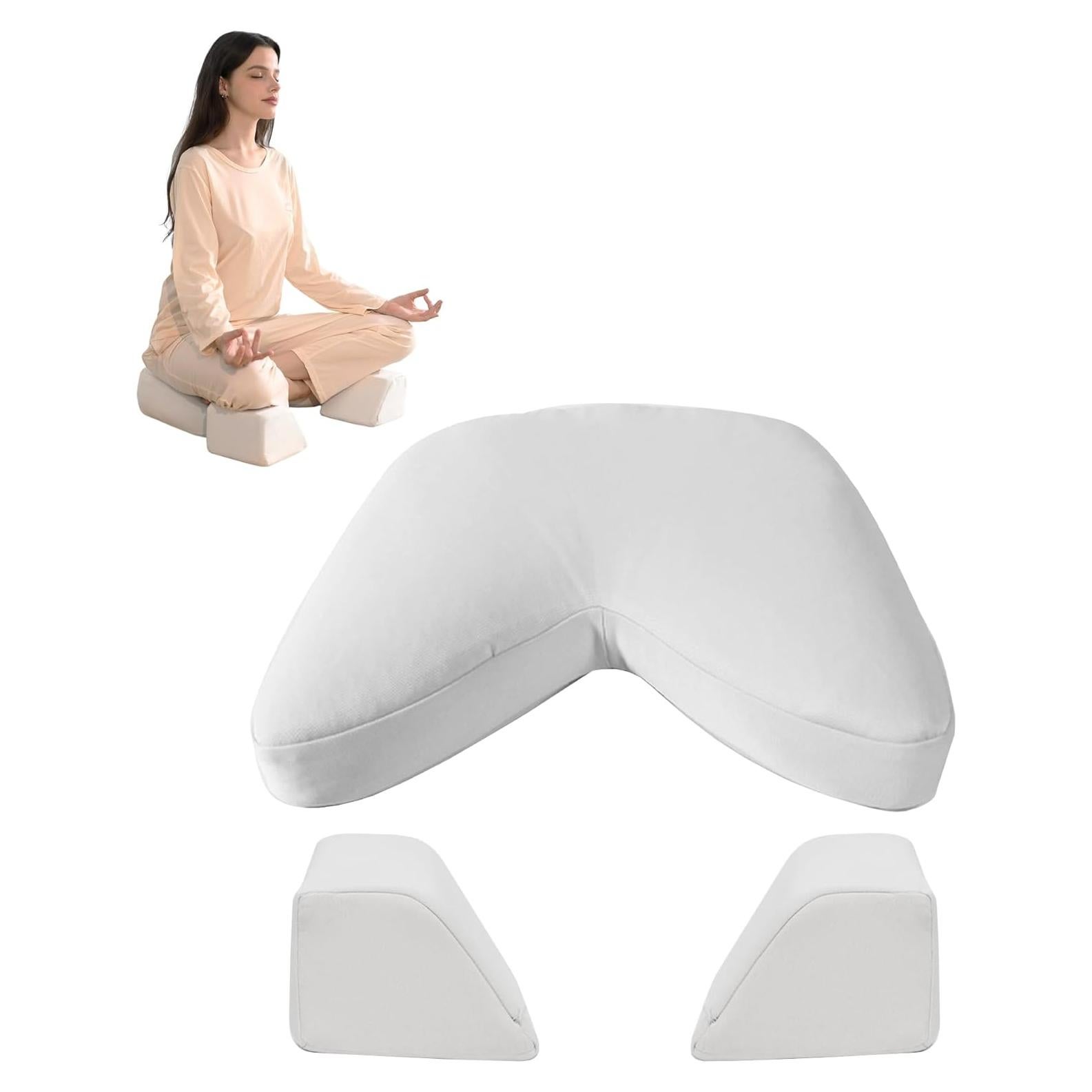 Juego de Cojines de Meditación Syrinx - Zafu y Zabuton Beige