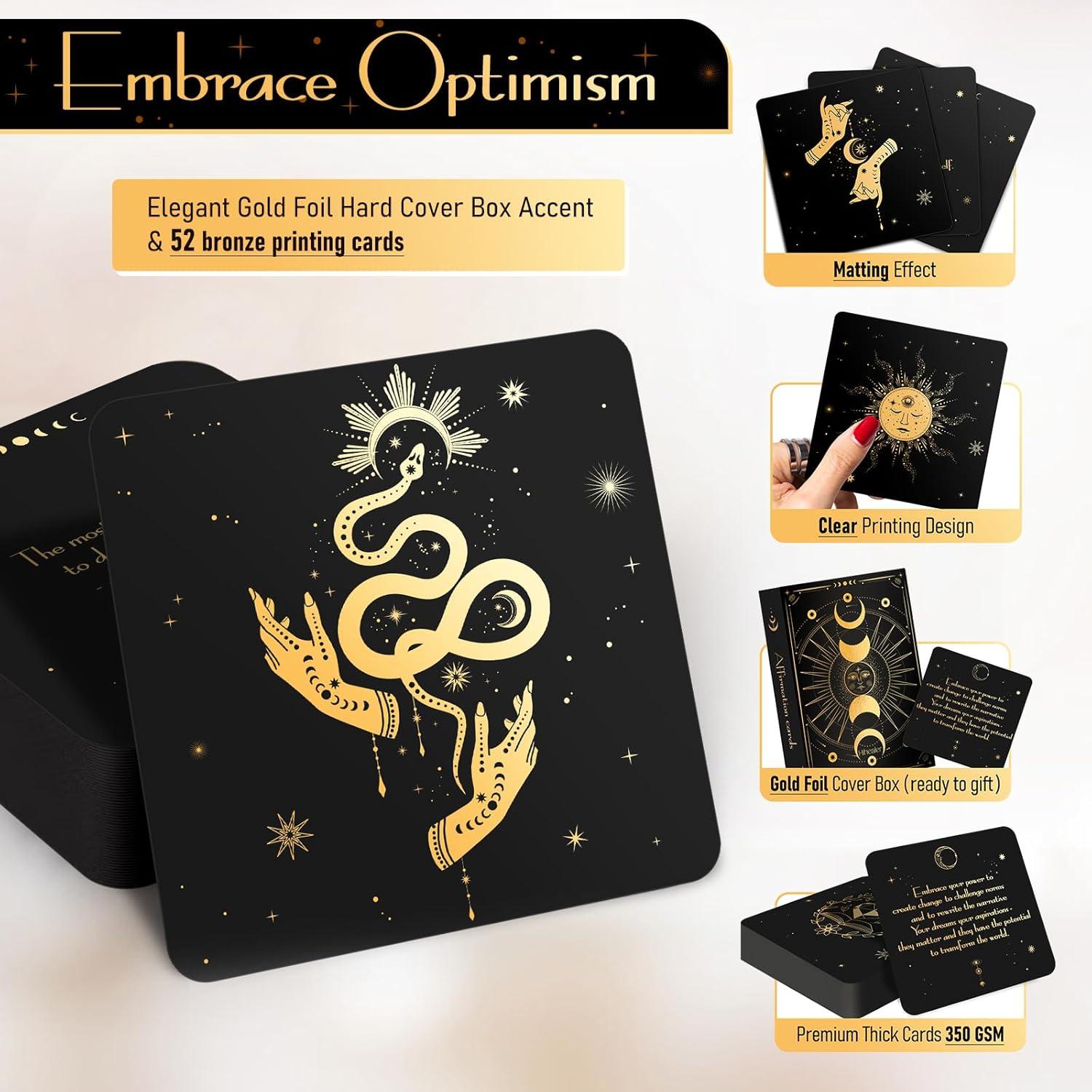 Tarjetas de Afirmaciones Positivas Hihealer - 52 Tarjetas Motivacionales