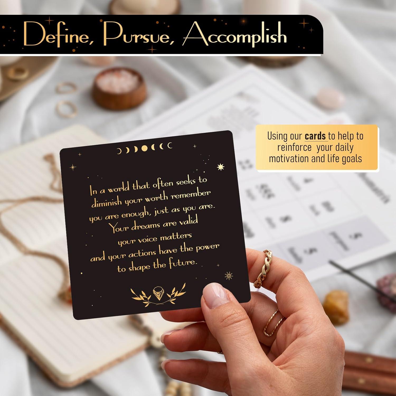 Tarjetas de Afirmaciones Positivas Hihealer - 52 Tarjetas Motivacionales