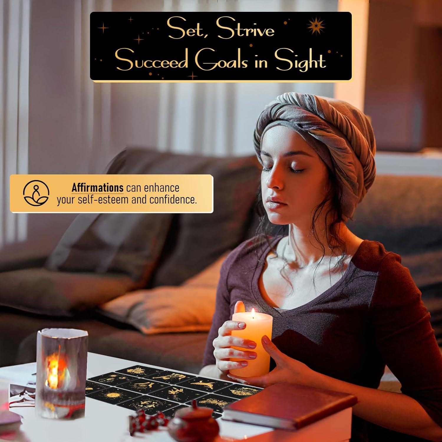 Tarjetas de Afirmaciones Positivas Hihealer - 52 Tarjetas Motivacionales