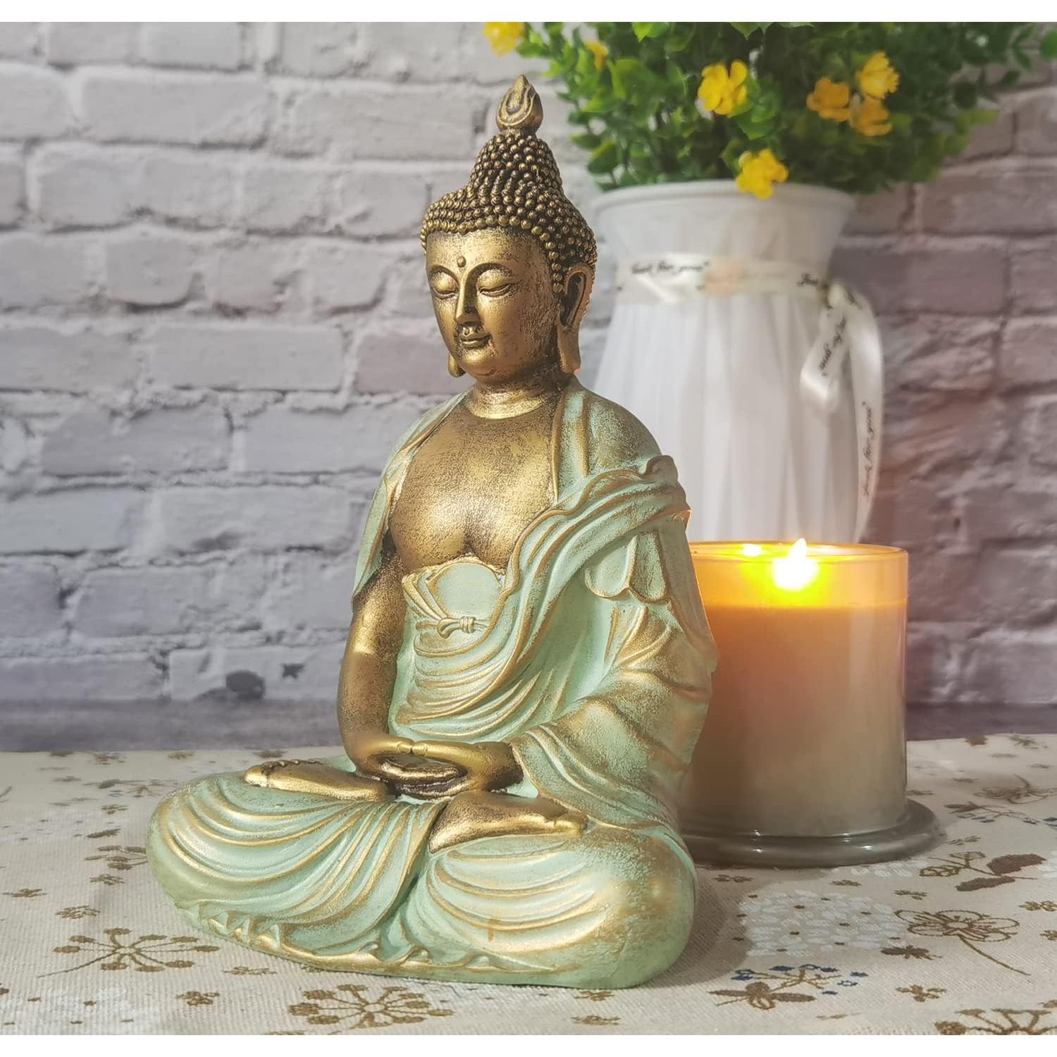 Estatua de Buda Dorado 19 cm - Decoración Zen Angel Shine