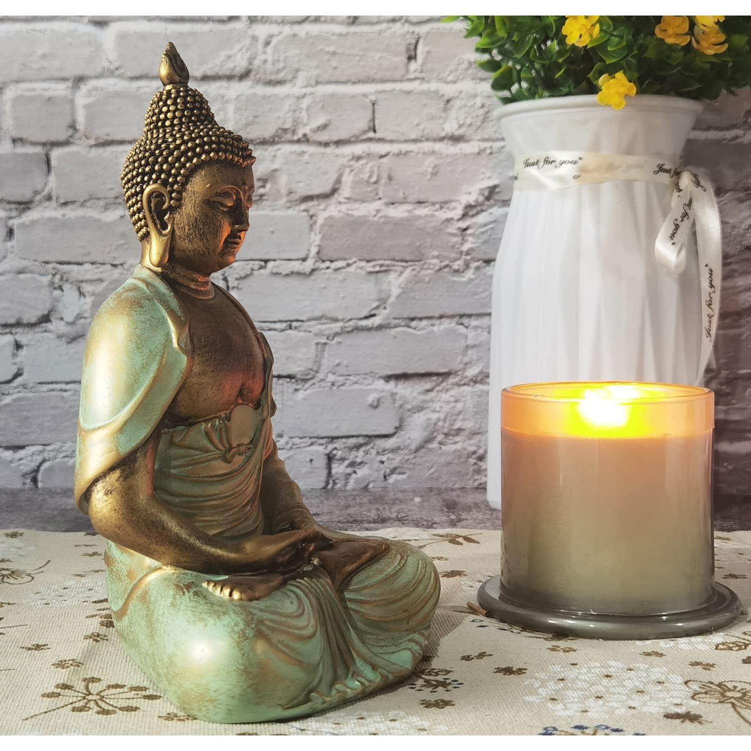 Estatua de Buda Dorado 19 cm - Decoración Zen Angel Shine