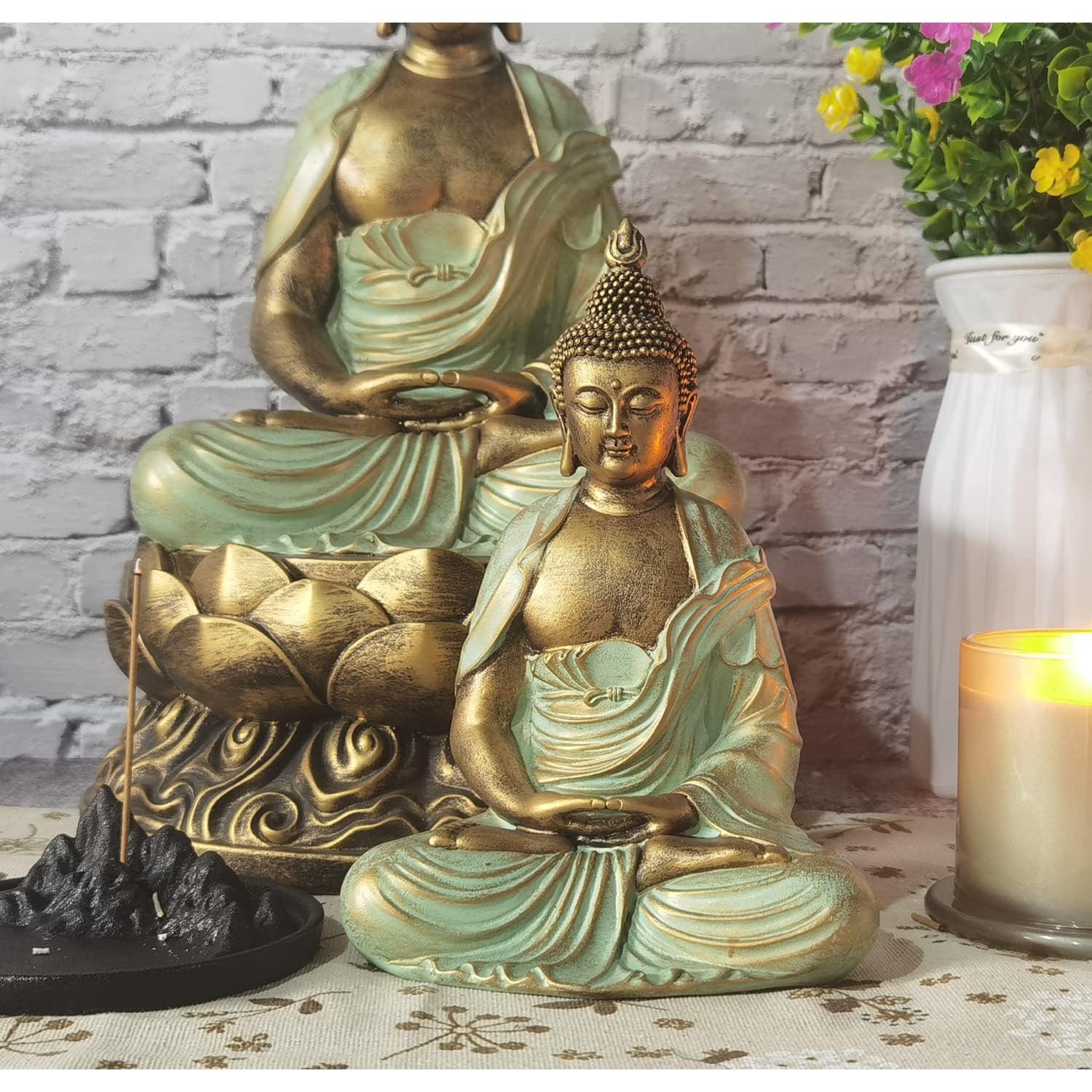 Estatua de Buda Dorado 19 cm - Decoración Zen Angel Shine