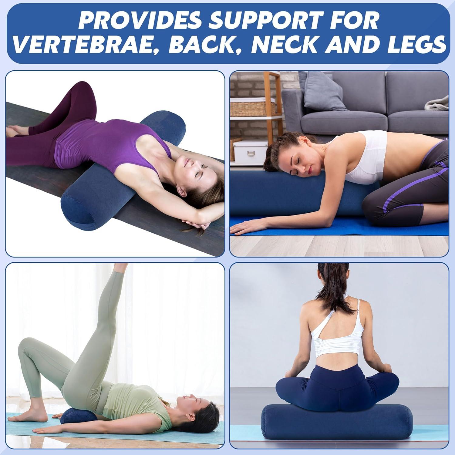 Almohada de Yoga Redonda MABOZOO 70x20cm Lavable