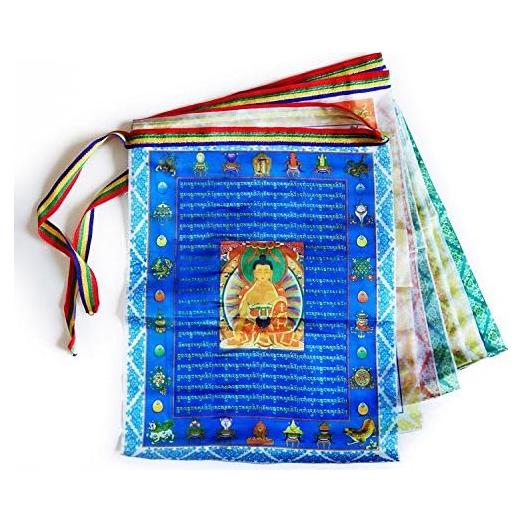 Banderas de Oración Tibetanas iShyan 20pcs 28x36 cm Satén
