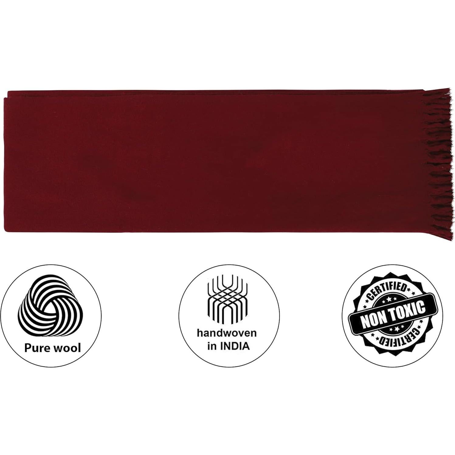 Chal de Meditación Tibetano Wonderlist de Lana 182x64 cm