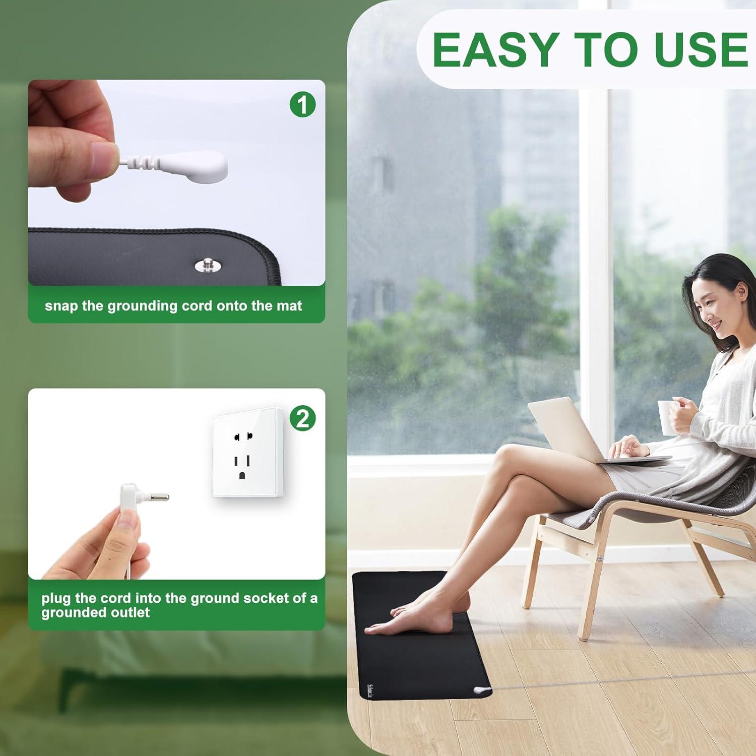 Alfombrilla de Conexión a Tierra Sahanula 25.4x67.8cm Antideslizante